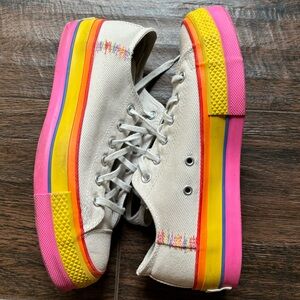 rainbow platform converse